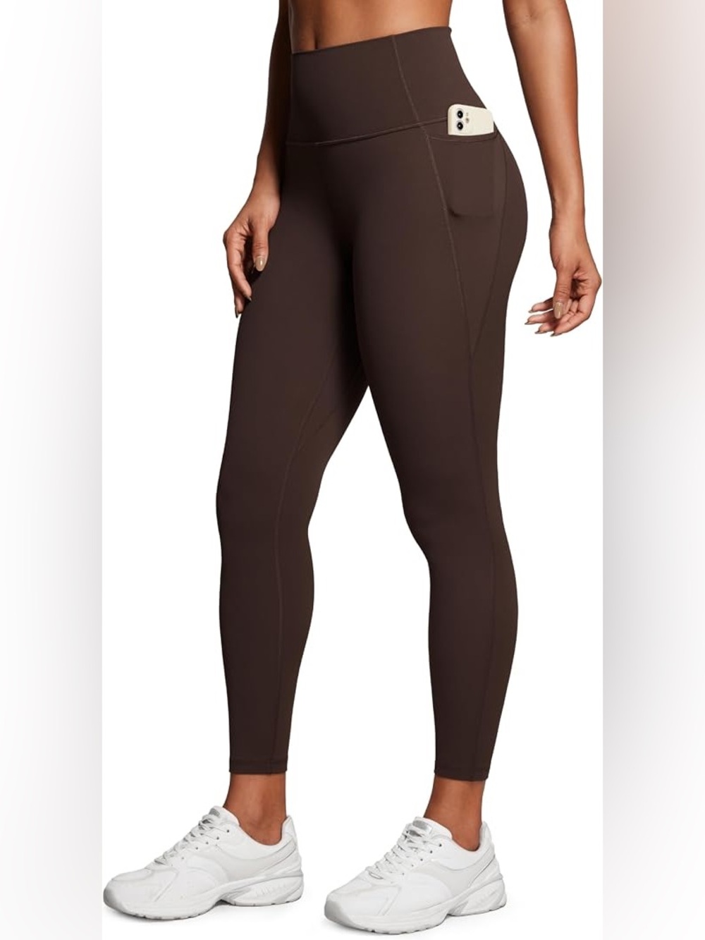 CRZ YOGA Brown Butterluxe Leggings with Pockets 25" | M